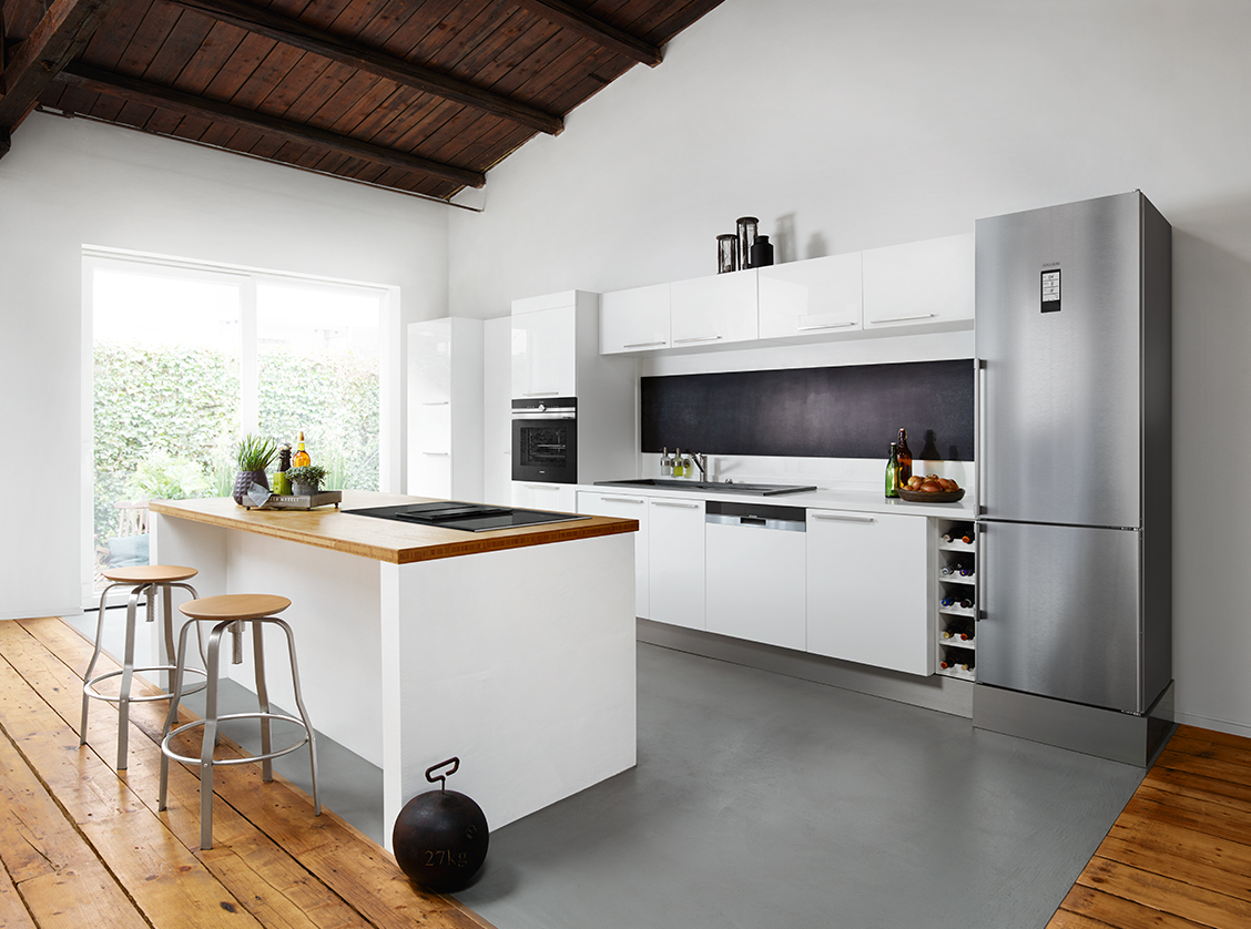 Réfrigérateur connecté Siemens - Showroom Immodesign - Binova & Armony cuisine - Showroom La Garenne Colombes