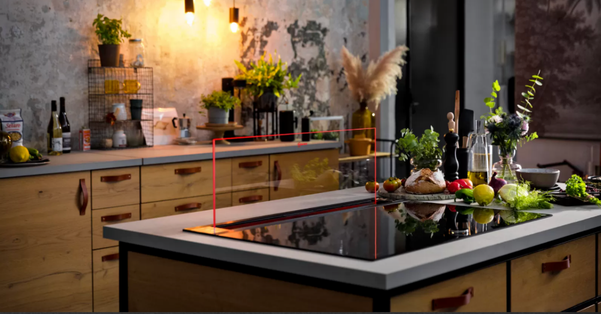 Hotte transparente vision air NEFF ⎮ Showroom Immodesign - Binova & Armony cuisine - Showroom La Garenne Colombes